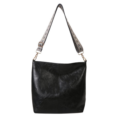 Korean Version Crossbody Wide Shoulder Strap Bag