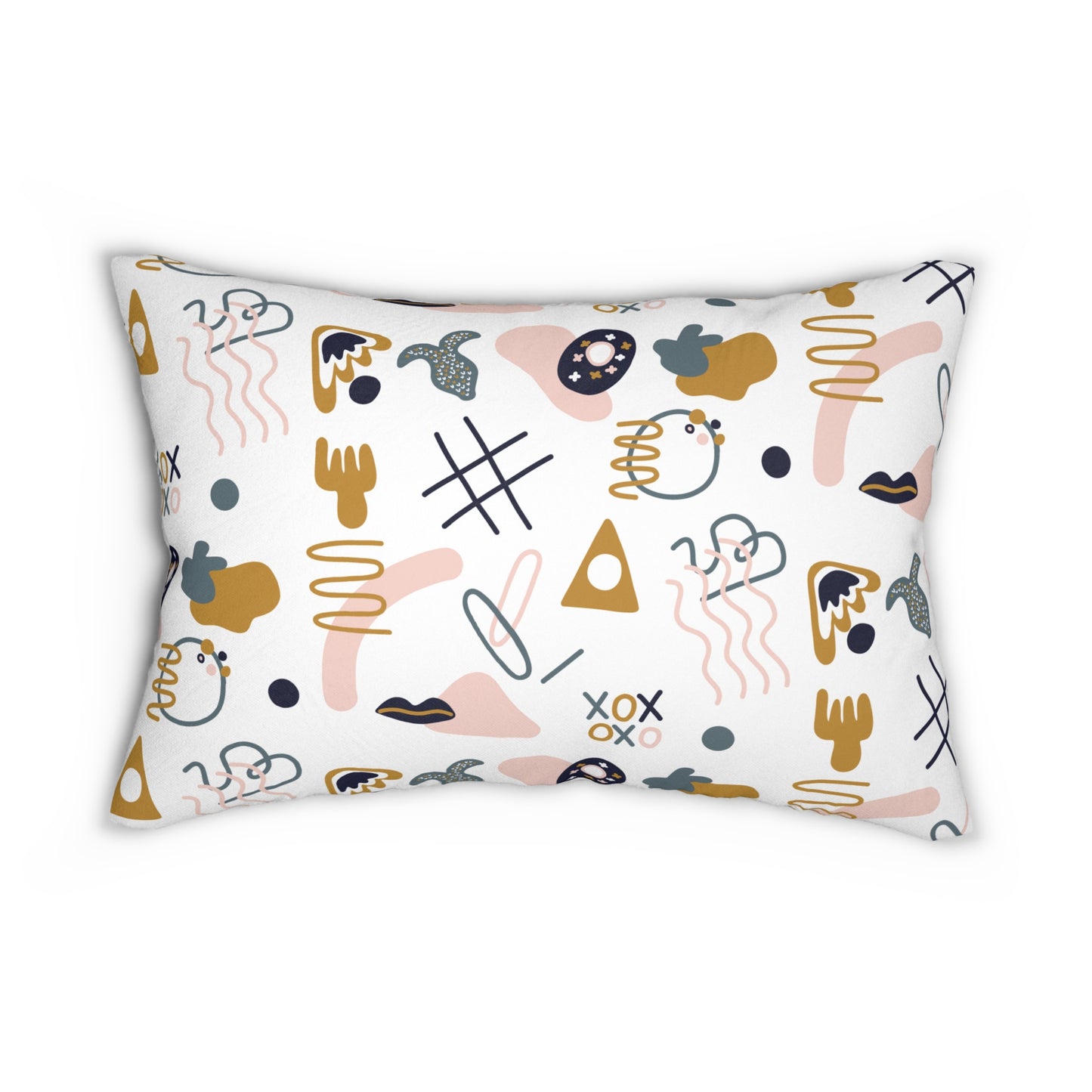 Hand-drawn Lumbar Pillow