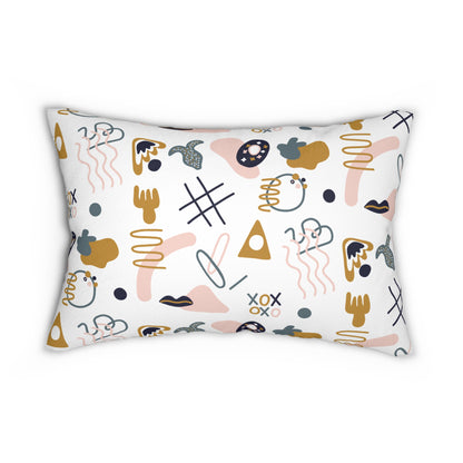 Hand-drawn Lumbar Pillow