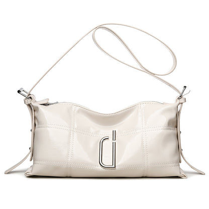 New Pillow Bag Oil Wax Leather Crack Soft Tote Crossbody