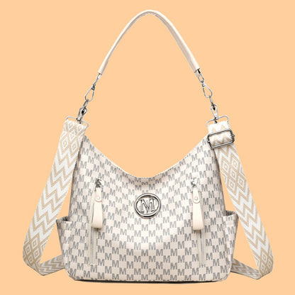 Retro Simple Printed Shoulder Messenger Bag