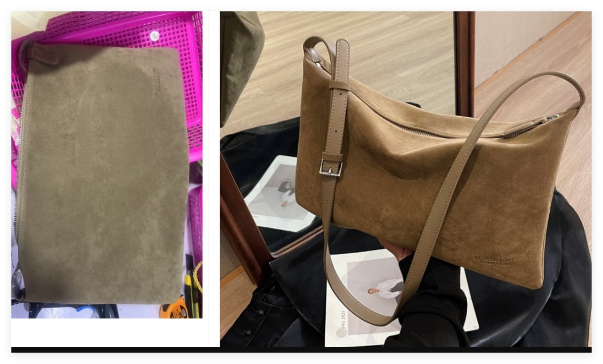 Vintage Suede Niche Bag For Women