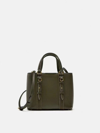 Women's Olive Green Mini City Portable Messenger Bag