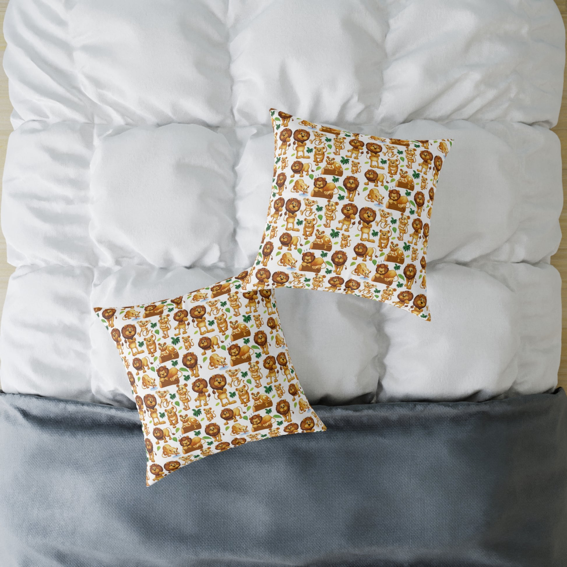 Canvas Pillow - Animals Cartoon Design