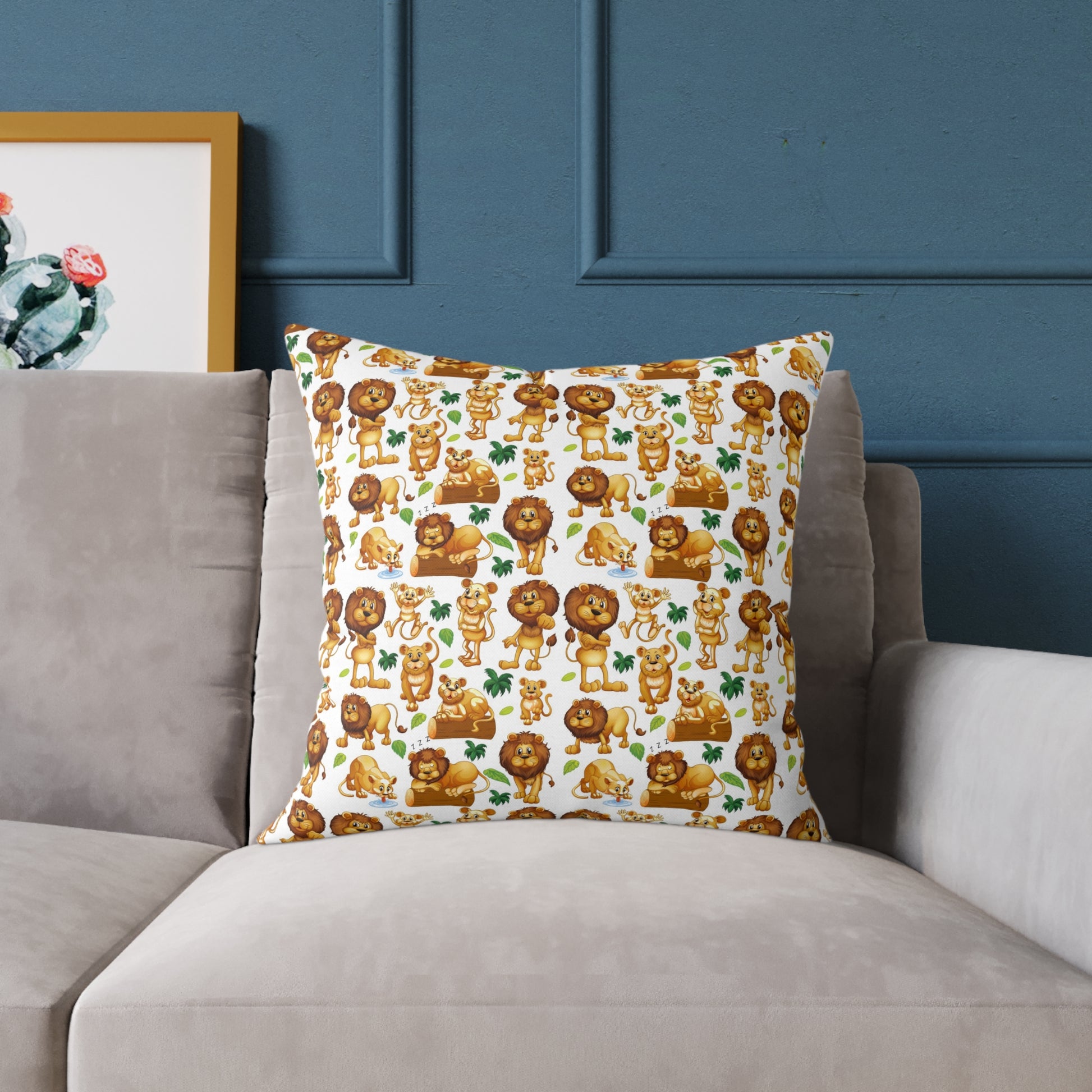 Canvas Pillow - Animals Cartoon Design