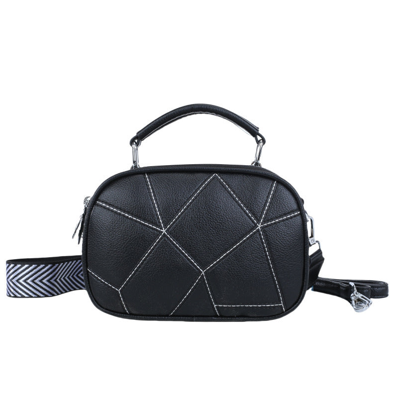 Fashion Three-layer Retro Trendy Patchwork Small Bag