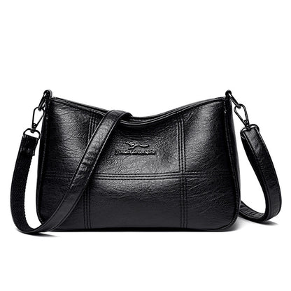 Popular Cross Stitching Sheepskin Small Square Bag Women