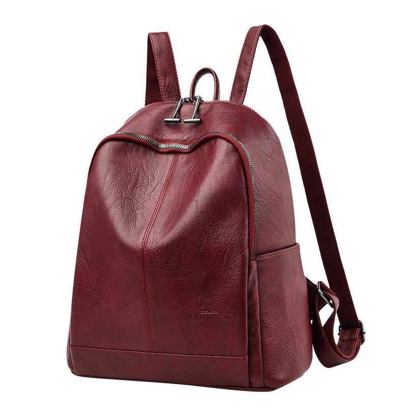 Women's Fashion Simple Sheepskin Pattern Backpack