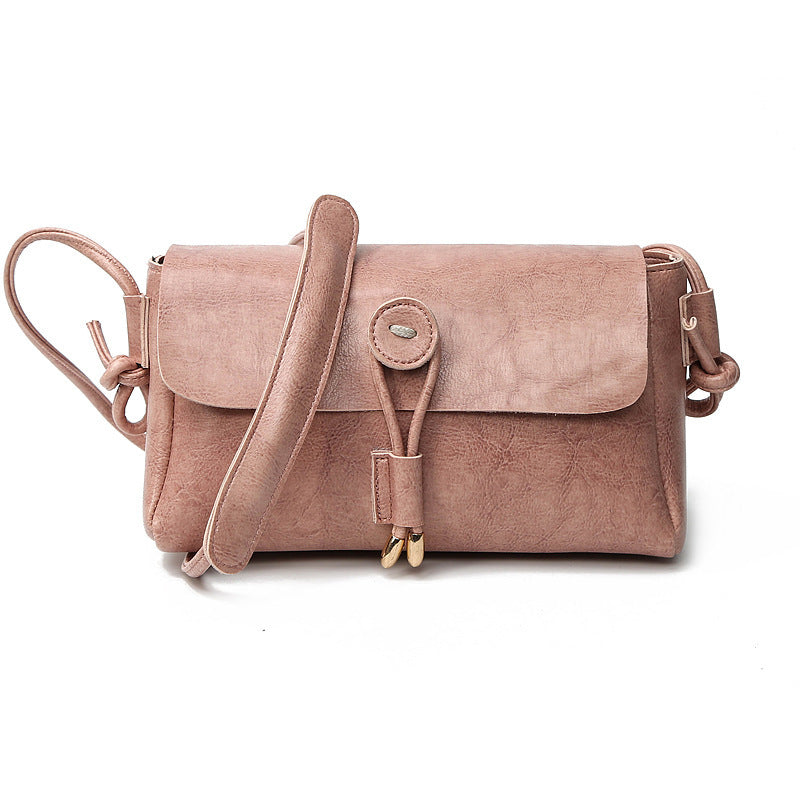 Oil Wax Leather Messenger Women's Fashion Shoulder Bag