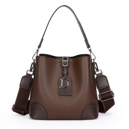 Women's Contrast Color Bucket Bag Shoulder Bag Crossbody Bag