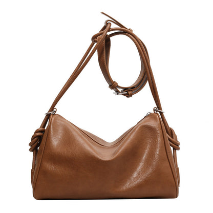 Simple Texture Hobo Fashion All-matching Large Crossbody Bag