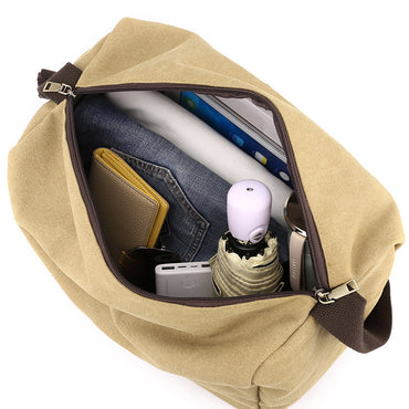 Retro Canvas Sports Gym  Large-capacity Crossbody Bag