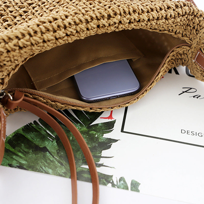 Women's Straw Woven Bag All-match Casual Dumpling Type