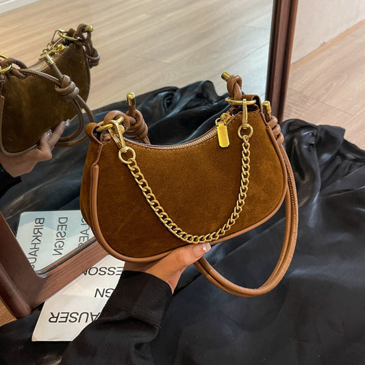 Minority Simple Frosted Small Square Sense Crossbody Shoulder Bag