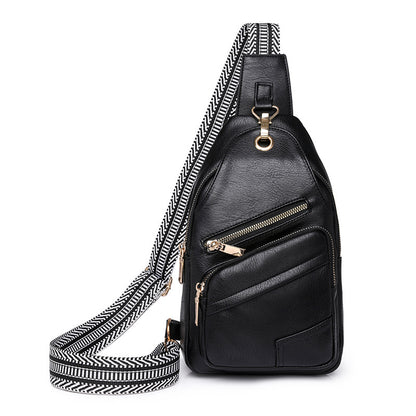 Women's Chest Large Capacity PU Bag