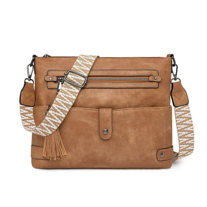 Retro Washed Leather Shoulder Messenger Bag