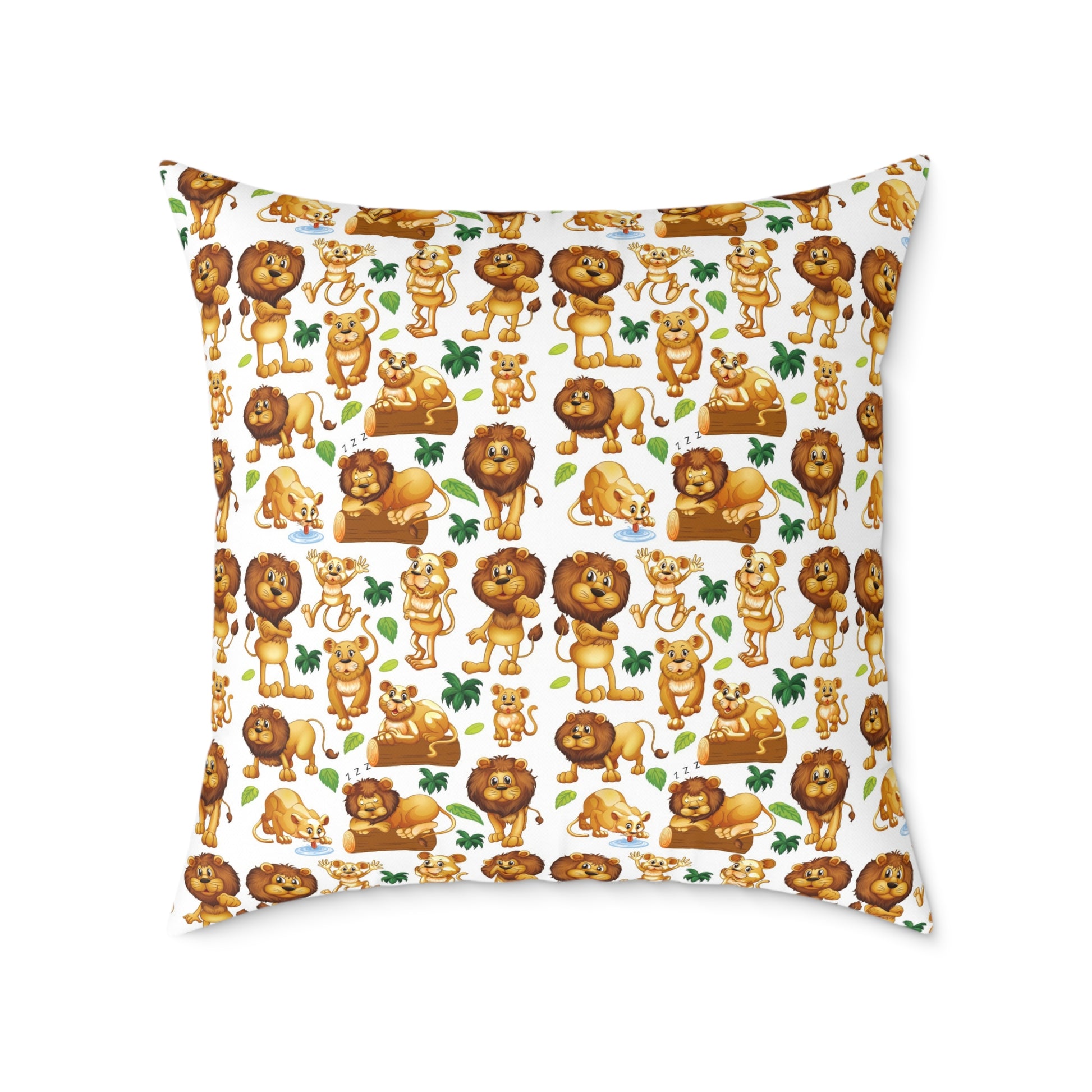 Canvas Pillow - Animals Cartoon Design