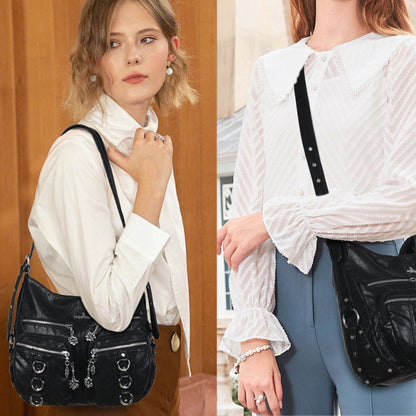 Women's Large Capacity Stylish Multi-pocket Shoulder Handbag