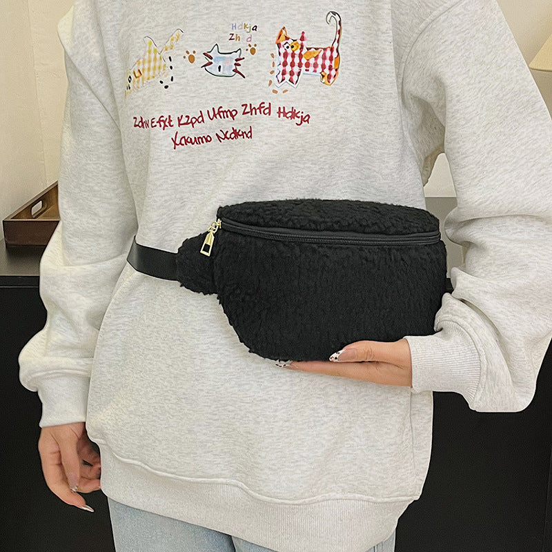 Lamb Wool Bag Shoulder Bag Casual Crossbody