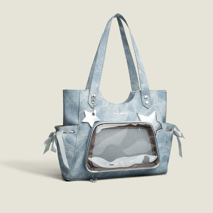 Niche Sweet Transparent Japanese Tote Bag For Women