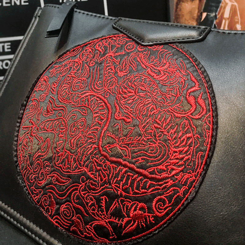 Retro contrast color envelope bag