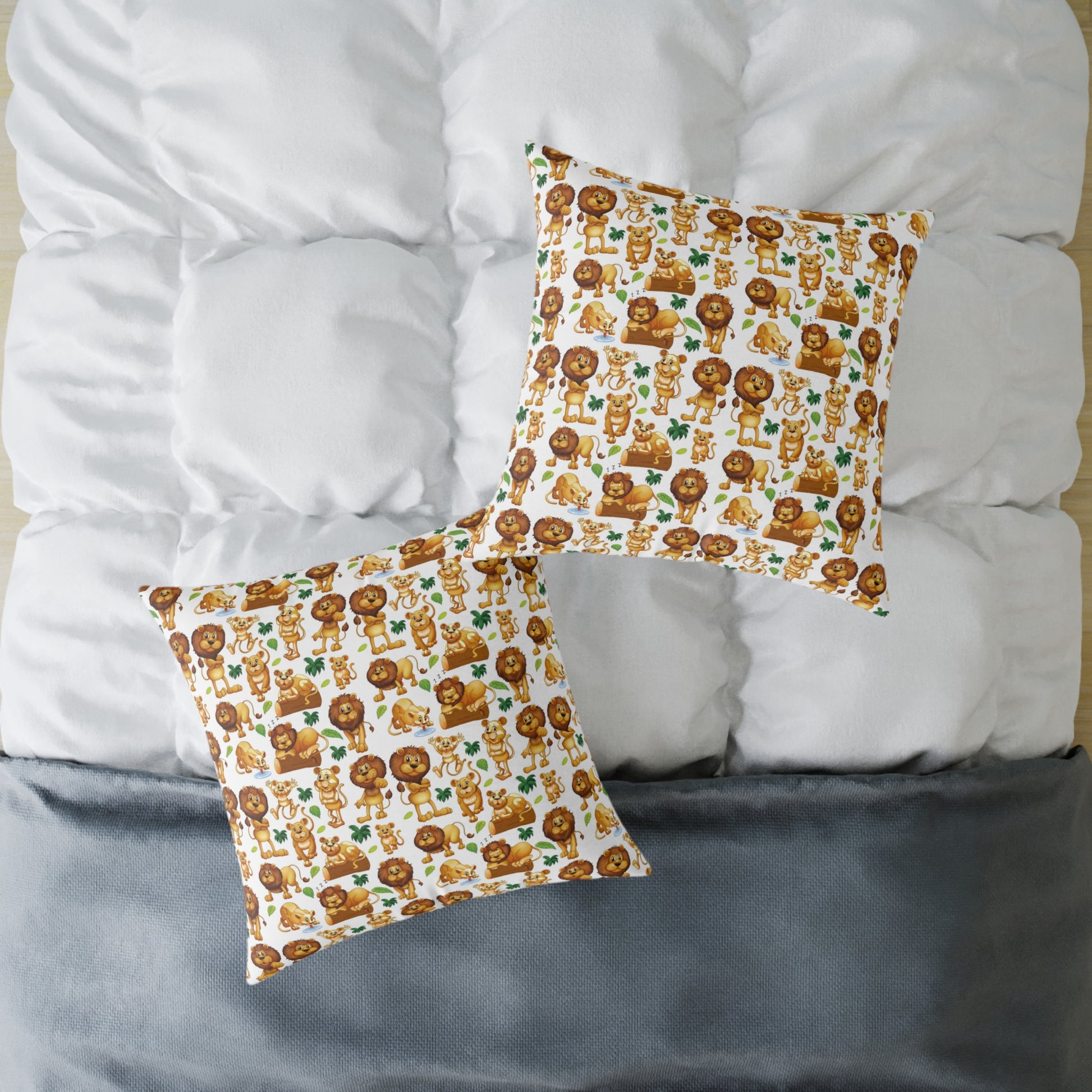 Canvas Pillow - Animals Cartoon Design