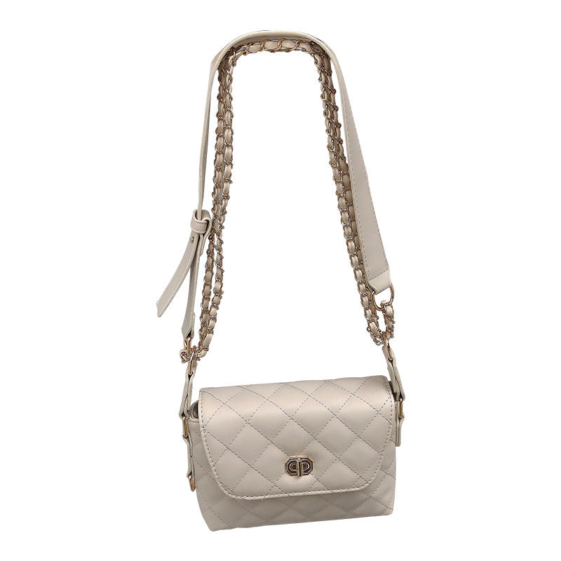 PU leather diagonal shoulder bag