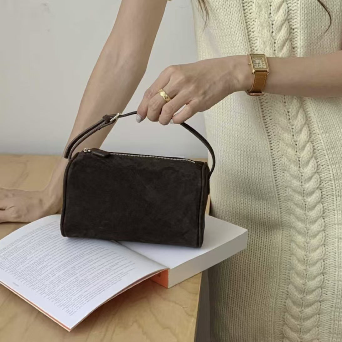 Suede Underarm Mini Small Handbag