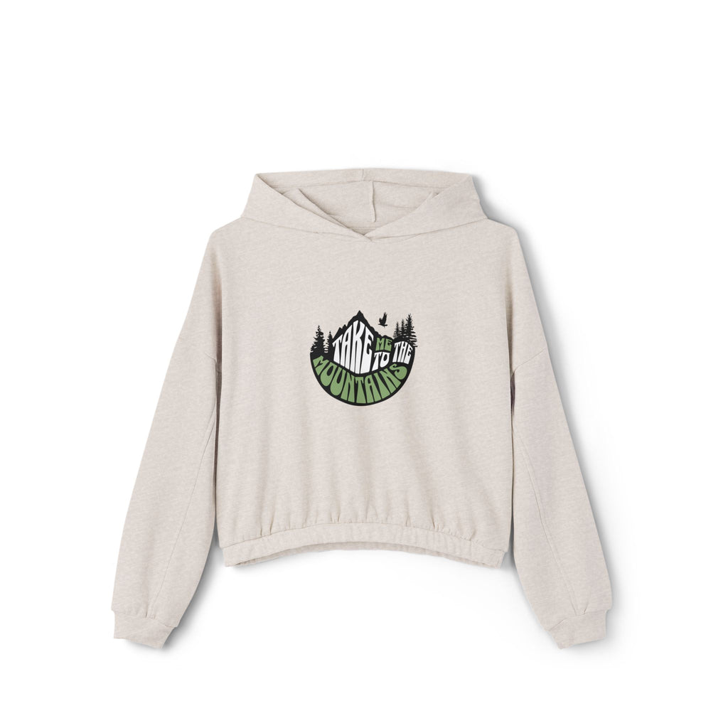 Take Me To the Mountains  Cinched Bottom Hoodie