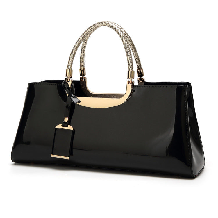 Women's patent leather bag