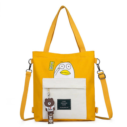 Korean Canvas Messenger Handbag Student Shoulders