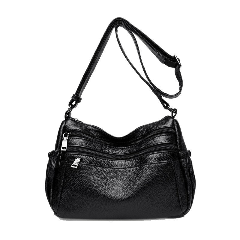 Women's Crossbody Leather Simple First Layer Cowhide Shoulder Bag
