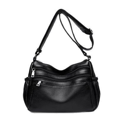 Women's Crossbody Leather Simple First Layer Cowhide Shoulder Bag