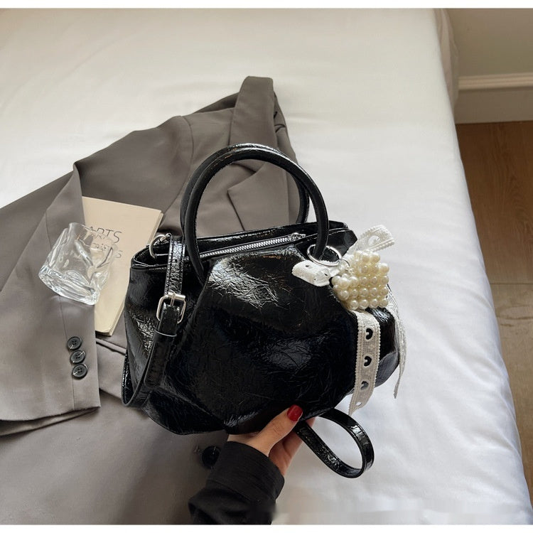 Portable Solid Color Cloud Fashion Shoulder Small Bag