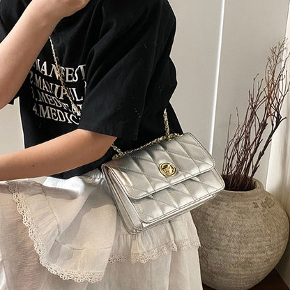 Women's Fashion Thread Chain Shoulder Bags Casual Messenger Bag