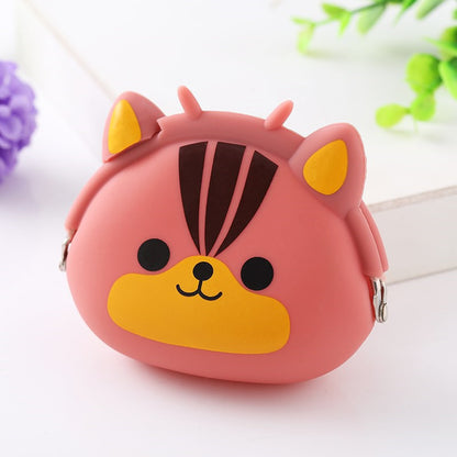 Lovely Girls Silicone Storage Animal Mini Pouch Coin BagS