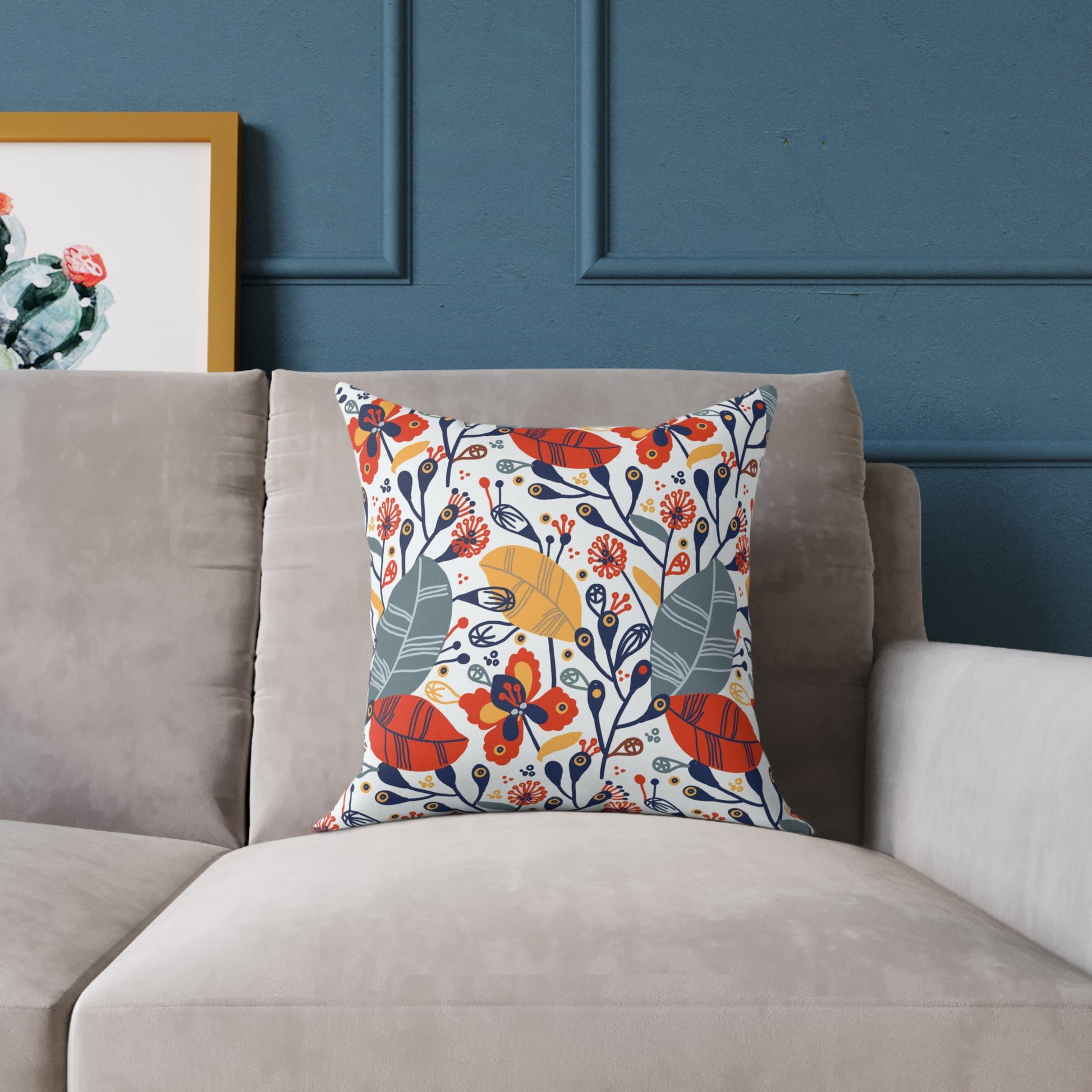 Canvas Pillow Exotic Flowers