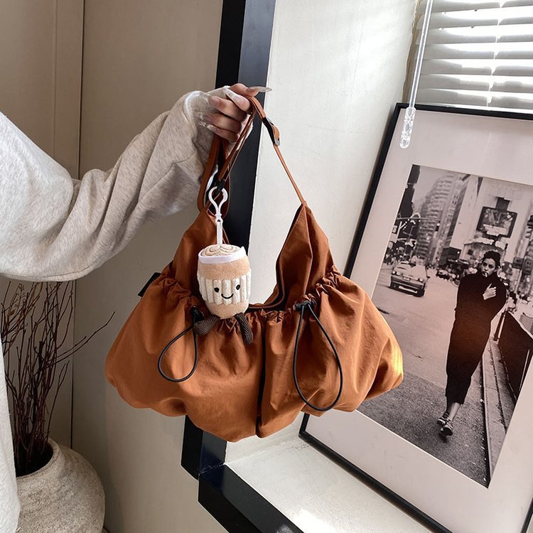 Ultra-light Pleated Crossbody Student Cloth Bag