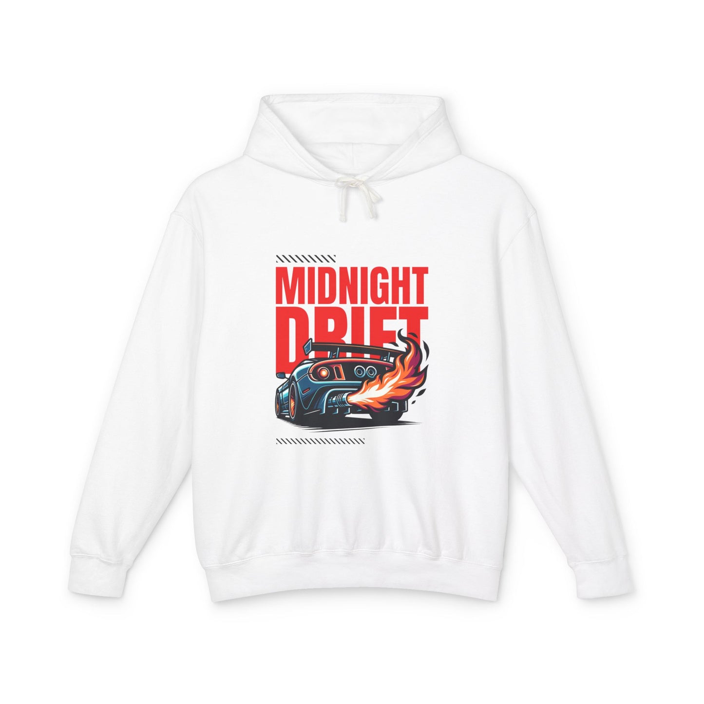 Midnight Drift  Lightweight Hooded Sweatshirt