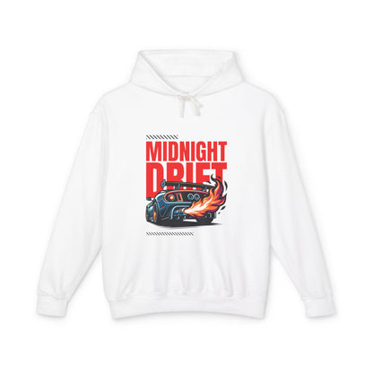 Midnight Drift  Lightweight Hooded Sweatshirt