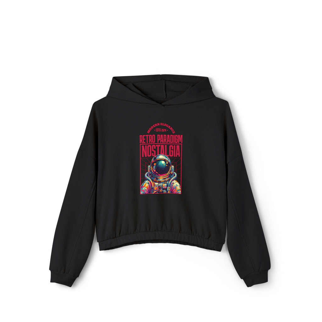 Retro Paradigm  Cinched Bottom Hoodie