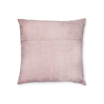 Square Pillow - Mexican Wrestling Pink Back Pillow