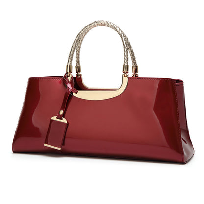 Women's patent leather bag