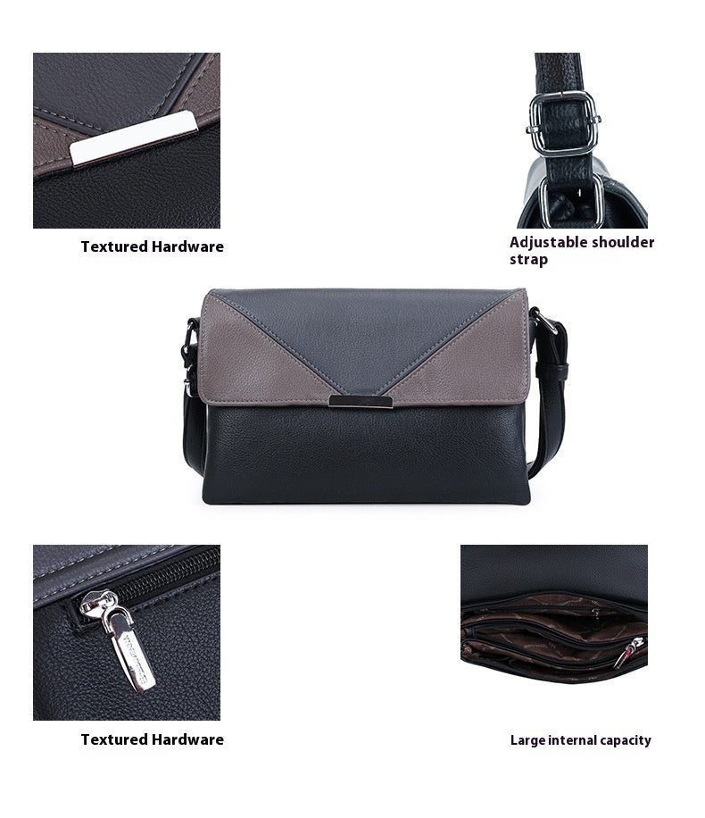 Contrast Color Small Square Box Fashion Shoulder Bag