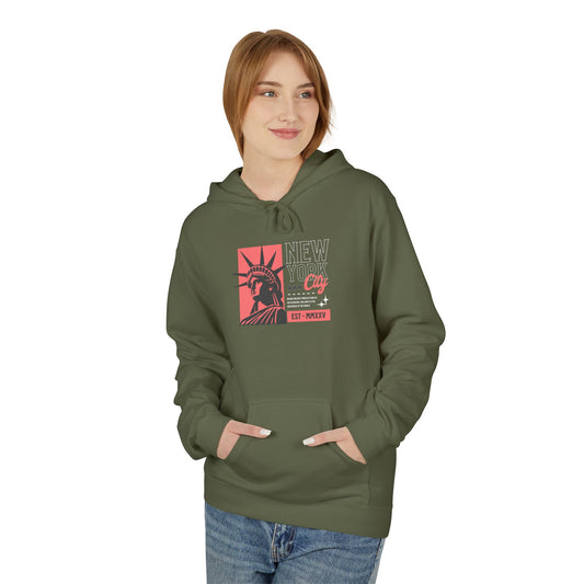 Liberty Statue  Midweight Softstyle Fleece Hoodie