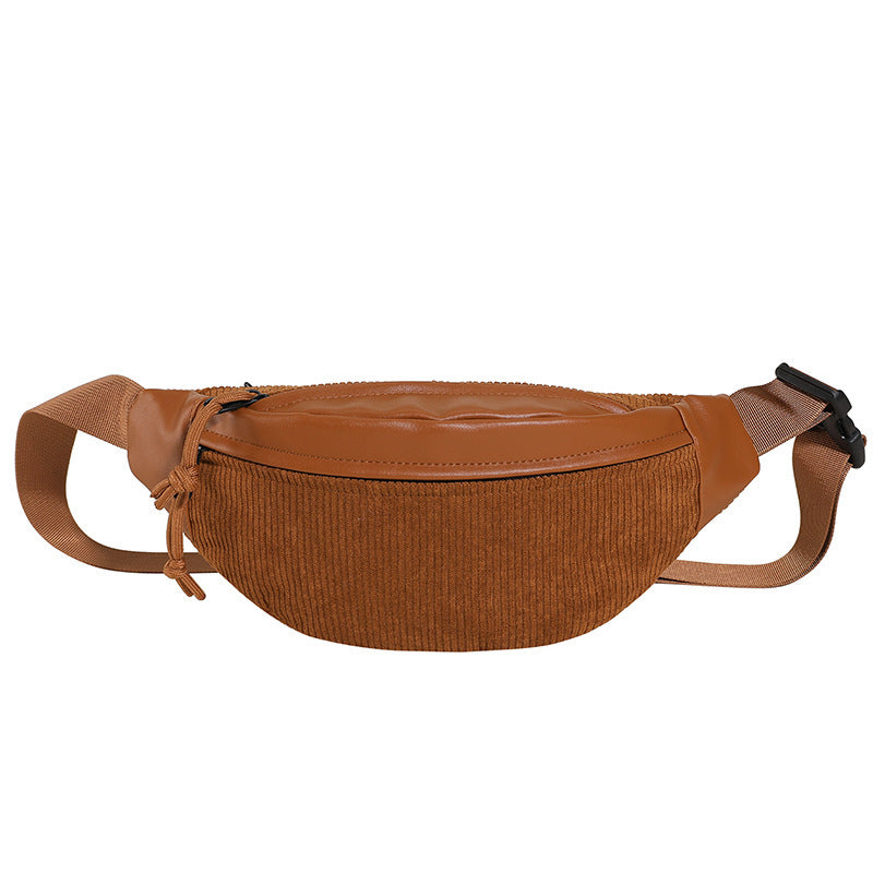 Season New High-end Special-interest Design Corduroy Crossbody Bag