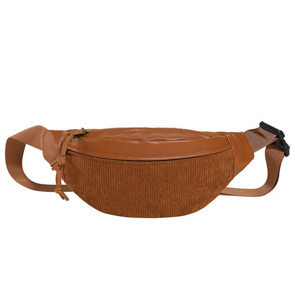 Season New High-end Special-interest Design Corduroy Crossbody Bag