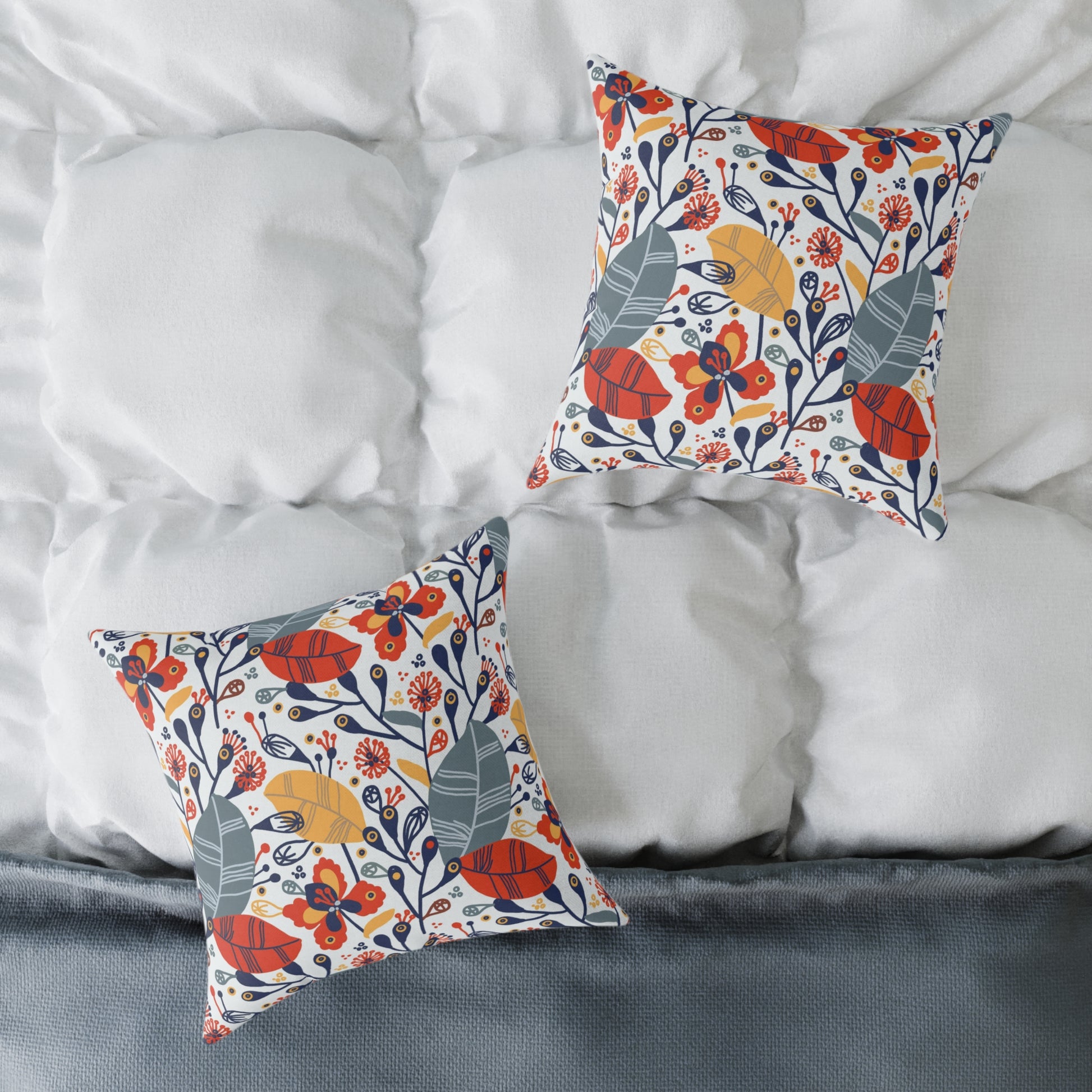 Canvas Pillow Exotic Flowers