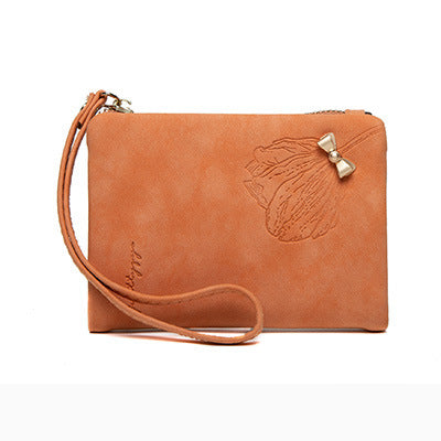 Frosted PU ladies short wallet