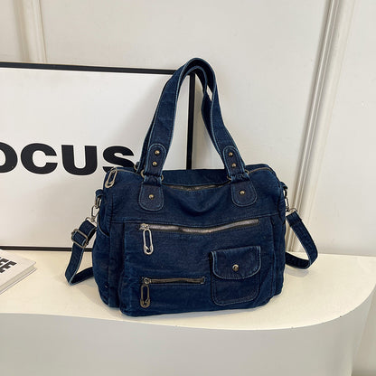 New Women's Retro Casual Handbag Large Capacity